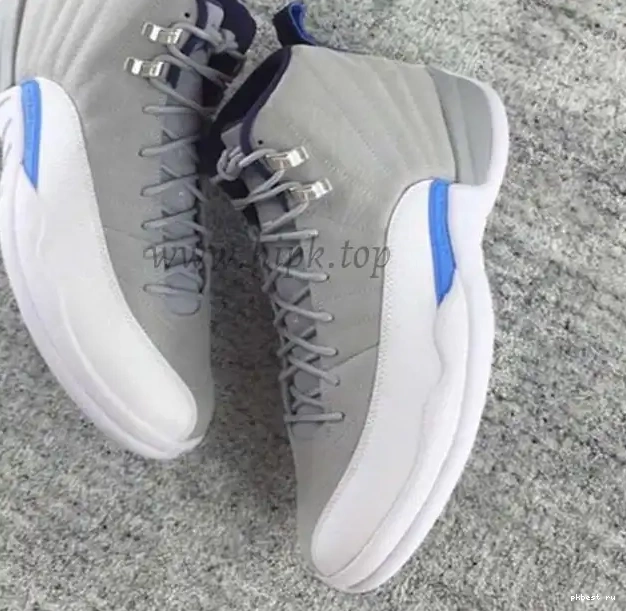 12 GS Air Jordan Grey Blue Authentic 0520